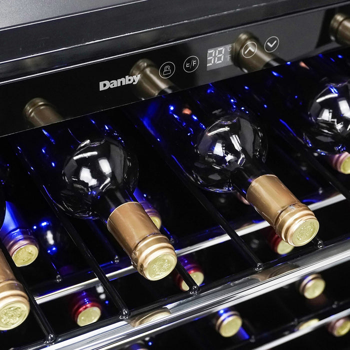 Danby 5.7 Cu. Ft. 60-Bottle Built-In Wine Cooler - Stainless Steel - DWC057A1BSS