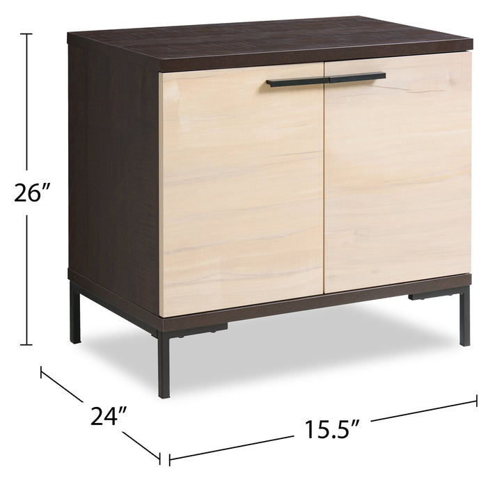 Sonora 26\" TV Cube with Storage - Dark Oak 