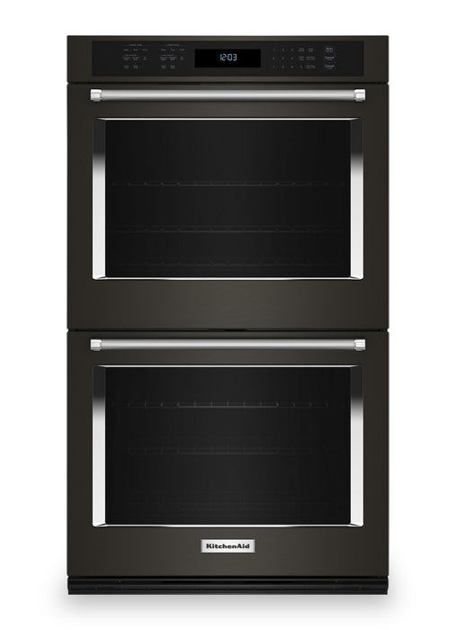 KitchenAid 27\" 8.6 Cu. Ft. Double Wall Oven with Air Fry - KOED527PBS