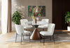 Alwin 5pc Dining Set with Table & 4 Chairs - White