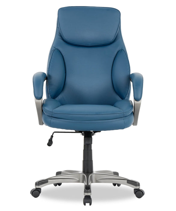 Sealy® Palisade 28\" Adjustable Ergonomic Office Chair - Blue