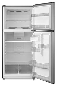 Midea 30” 20.5 Cu. Ft. Top Mount Freezer Refrigerator – Stainless Steel - MRT21D2BST 