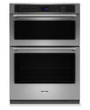 Maytag 30\" 6.4 Cu. Ft. Electric Combination Wall Oven with True Convection - Fingerprint Resistant S… 