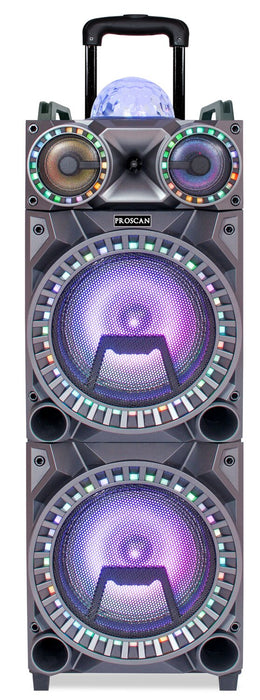 Proscan Light Up Bluetooth Speaker with Disco Ball and LED Lights - PSP1282 