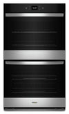 Whirlpool 30\" 10 Cu. Ft. Electric Double Wall Oven with Air Fry - Fingerprint Resistant Stainless St… 