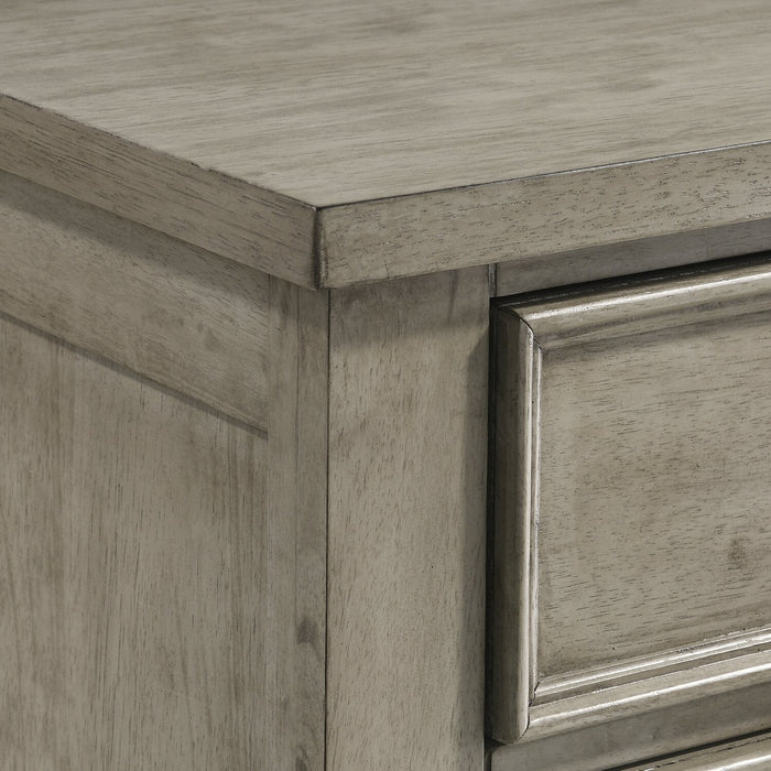 Levi Bedroom 9-Drawer Dresser, 67\"W x 38\"H, Wood - Drift Grey 