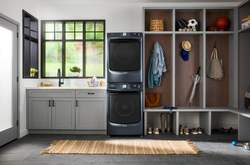 Maytag 5.8 Cu. Ft. Pet Pro Smart Front-Load Washer and 7.4 Cu. Ft. Electric Dryer - Midnight Steel