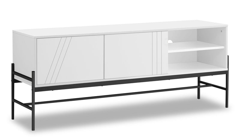 Jae 59” TV Stand - White