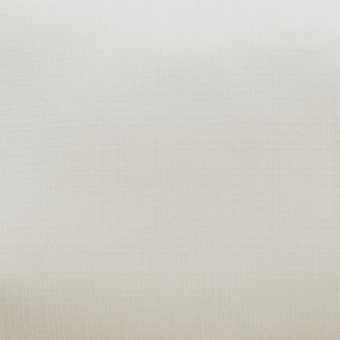 Cindy Crawford Home Gena 38.5\" Cotton White Linen-Look Fabric Chair with Removable Back Cushion