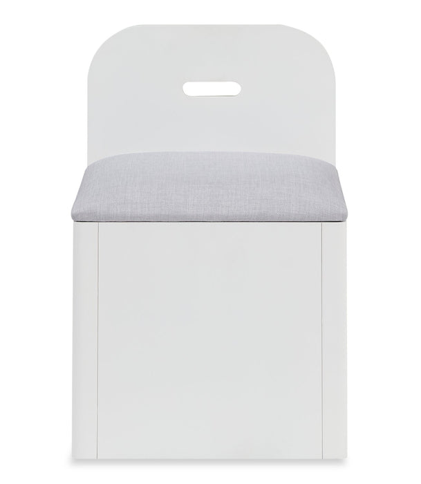 Quinn Twin Bookcase Bed with Desk - White