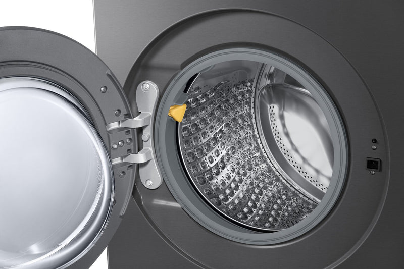 Samsung 6.1 Cu. Ft. Front Load Washer with AI Fabric Sensing – Dark Steel - WF90F53ADSA5