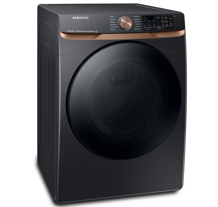 Samsung 7.5 Cu. Ft. Electric Dryer with Steam - Black Stainless Steel - Stackable - DVE50BG8300VAC 
