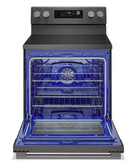 LG 6.3 Cu. Ft. Smart Electric Range with Air Fry - Black Stainless Steel - LREN6323ZE 