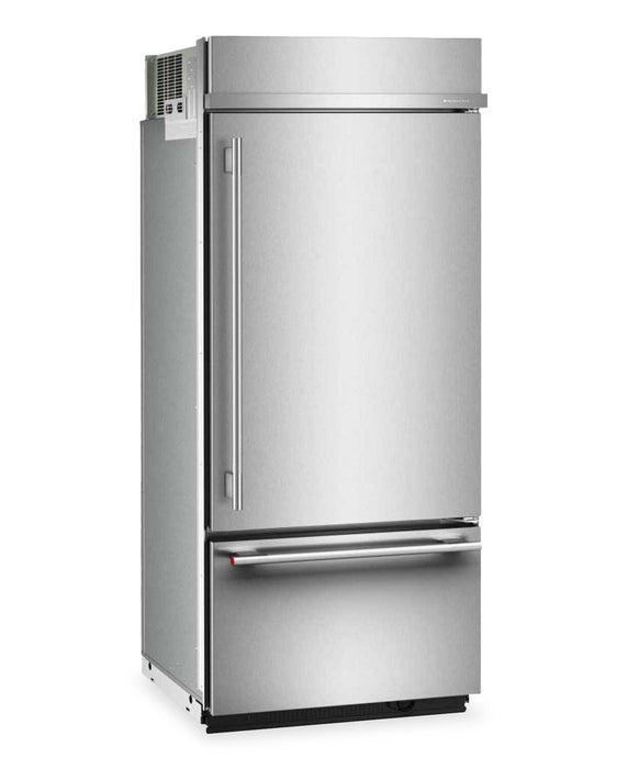 KitchenAid 36\" 20.8 Cu. Ft. Built-In Bottom Mount Refrigerator - PrintShield Stainless Steel - KBBR336SPS