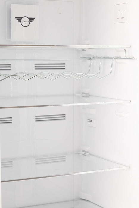 Unique Classic Retro 24\" 11 Cu Ft. Top Freezer Refrigerator – Midnight Black - UNQ-310L B TM