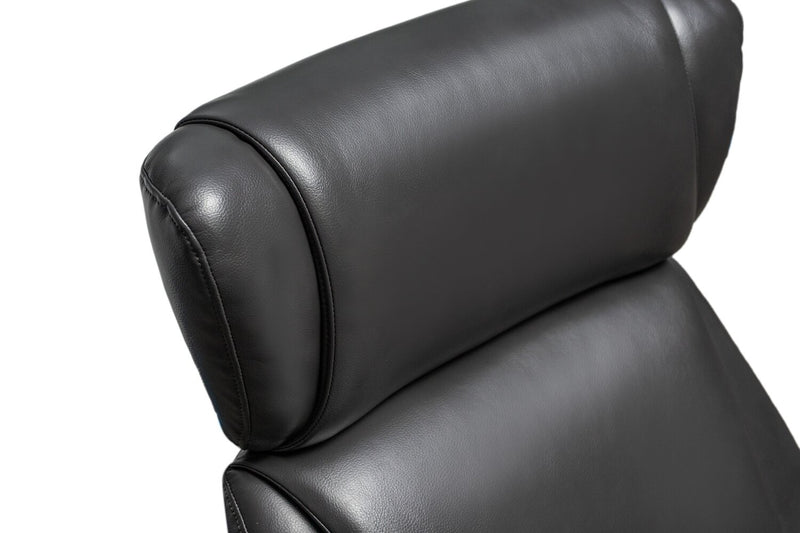 Vega Leath-Aire® Swivel Reclining Chair and Footrest - Grey