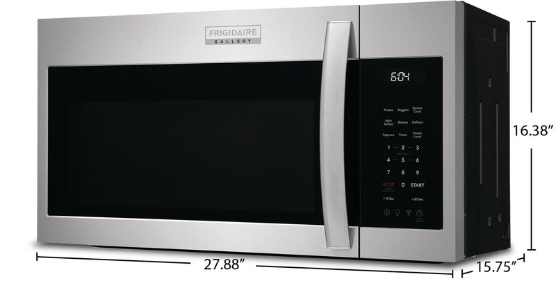 Frigidaire Gallery 1.9 Cu. Ft. Over-the-Range Microwave with Sensor Cook and Effortless Clean™ Inter… 
