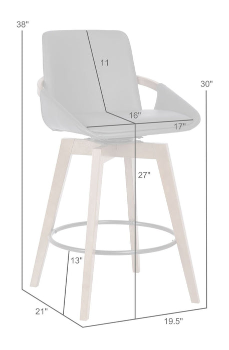 Apex Swivel Counter Stool - Grey