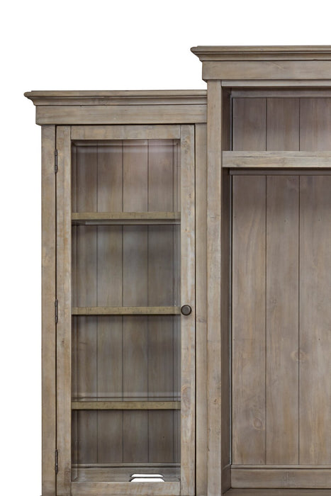 Baron Rustic 4-Piece Pine Entertainment Centre with Storage and Cable Management for TVs up to 70”