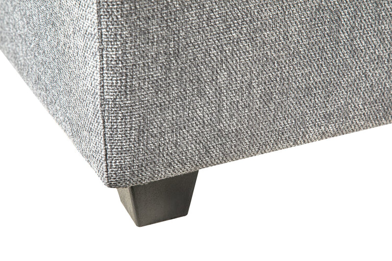 Scott Living Evolve Modular 4-Piece Grey Linen-Look Fabric Sectional with Feather Down Seat Cushions
