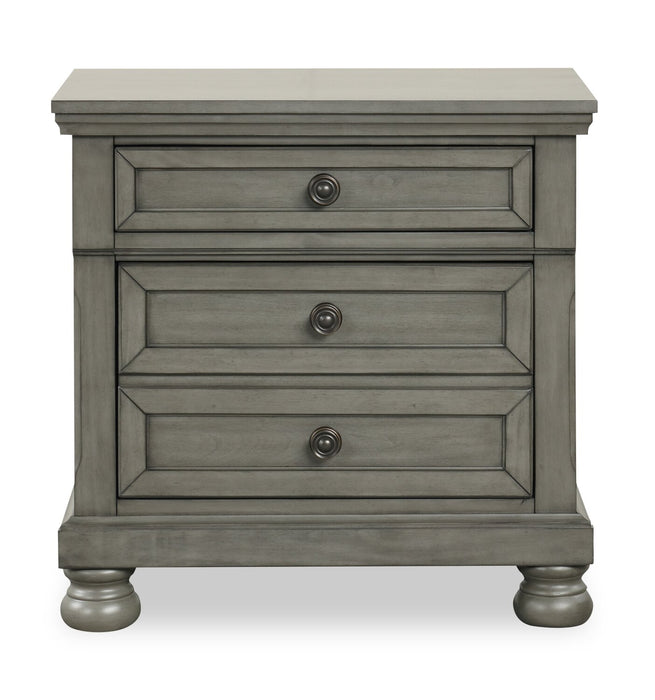 Chelsea Bedside 3-Drawer Nightstand, 28\"W x 28\"H - Grey