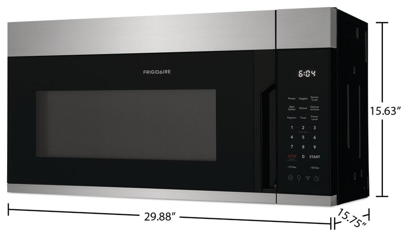 Frigidaire 1.8 Cu. Ft. Over-the-Range Microwave with Sensor Cook and Preset Cooking Options - Stainl… 