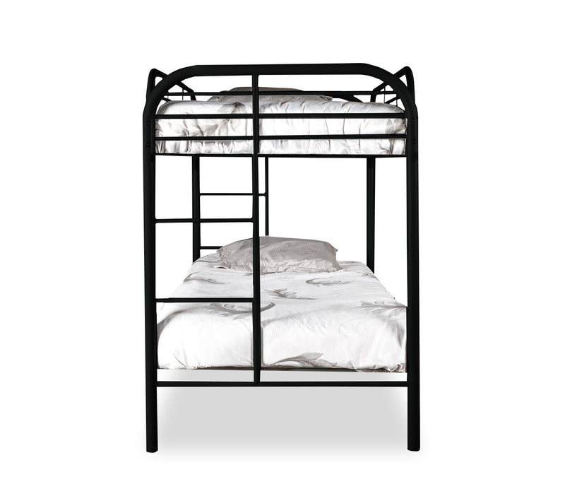 Logan Twin Bunk Bed - Black