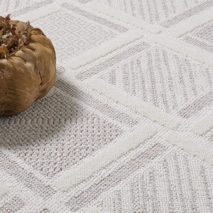 Knox Moroccan Beige Area Rug - 6'7\" x 9'6\"