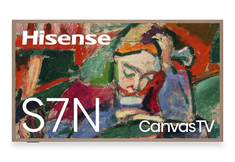 HISENSE 85\" CanvasTV QLED 4K UHD Smart Google TV (85S7N) - 2024 Model 