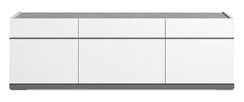 Marla 47\" Modern TV Stand with Storage and Cable Management for TVs up to 50\"- White