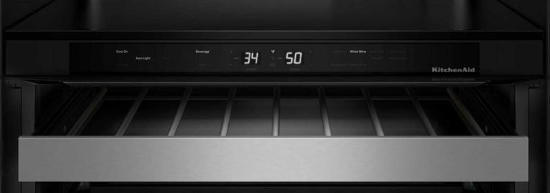  KitchenAid 24\" Beverage Centre with Wood-Front Racks – Juniper - KUBR524SJP