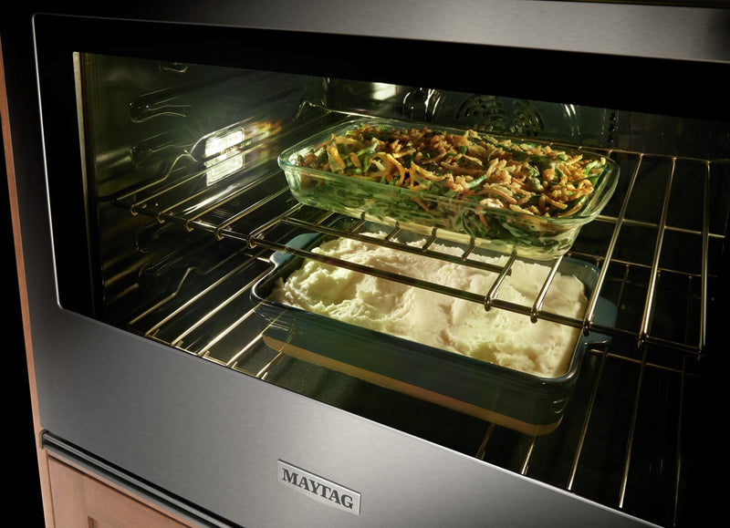 Maytag 30\" 5 Cu. Ft. Electric Single Wall Oven with True Convection - Fingerprint Resistant Stainles… 