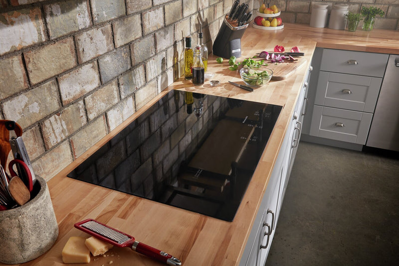 KitchenAid 30\" 5-Element Electric Cooktop - Black - KCES950KBL 