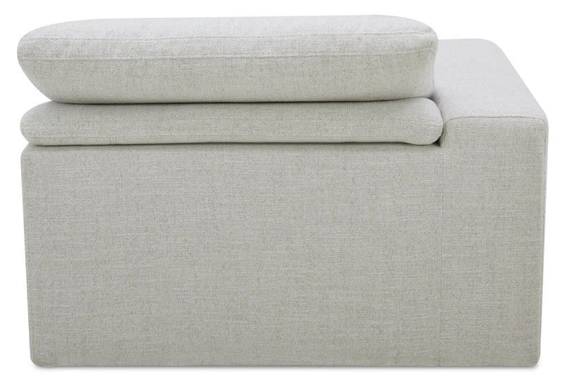 Sky Modular 6-Piece Fabric Power Reclining Sectional with Console and Feather Down Cushions - Nathan Wheat