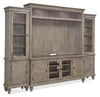 Baron 114\" Rustic 4-Piece Pine Entertainment Centre with Storage and Cable Management for TVs up to 70” 