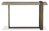 Cyprus 48” Modern Sofa Table - Beige/Bronze 