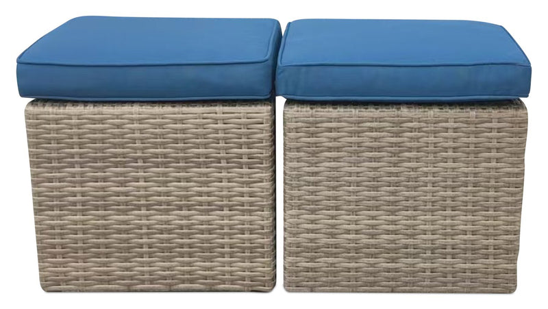 Naples 10-Piece Patio Set - Blue 