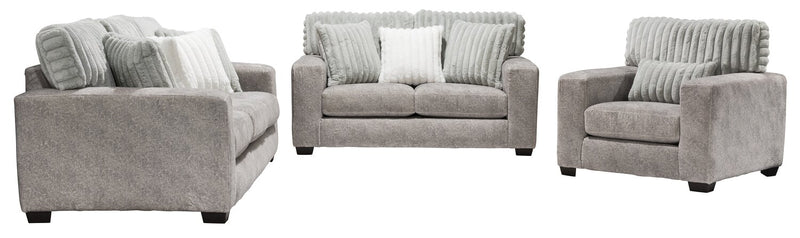 Koda Chenille Loveseat - Plush Paloma