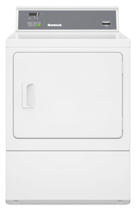 Huebsch 7 Cu.Ft. Commerical Prep for Card Electric Front Load Dryer – White - HDENYRGS176CW01