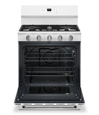 Maytag 5 Cu. Ft. Convection Gas Range with No Preheat Air Fry - White - MFGS6030RW 