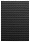 Faux Fur Bubble Dark Grey Area Rug with Memory Foam Backing - 7' x 10'