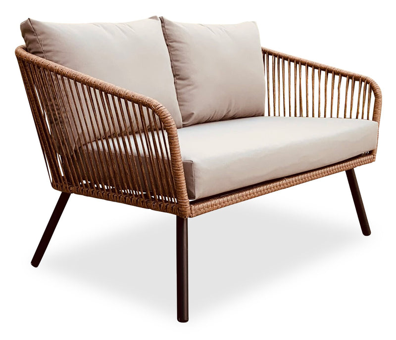 Porto 4-Piece Patio Conversation Set - Brown