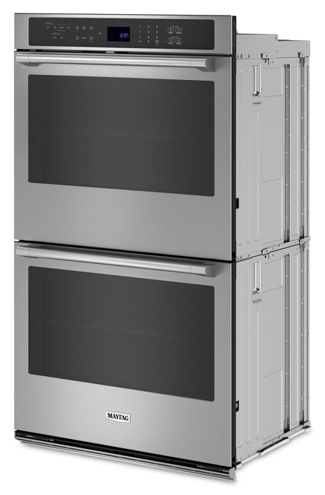 Maytag 27\" 8.6 Cu. Ft. Electric Double Wall Oven with True Convection - Fingerprint Resistant Stainl… 