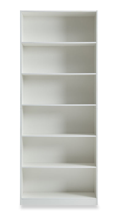Simon 31.5\" 6-Shelf Bookcase - White
