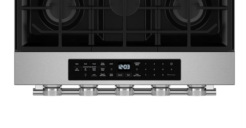 KitchenAid 30\" 5.0 Cu. Ft. Slide-in Gas Range - Fingerprint Resistant Stainless Steel - KSGS530SPS