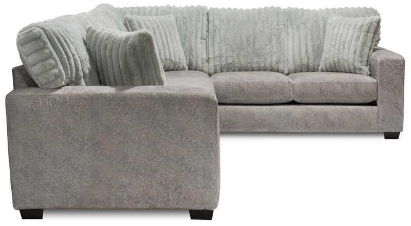 Koda 2-Piece Chenille Right-Facing Sectional - Plush Paloma