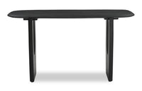Abbot 55” Modern Solid Wood Sofa Table - Black