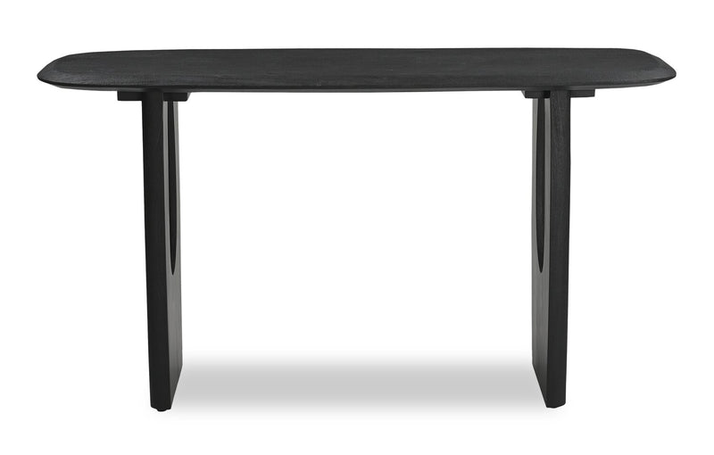 Abbot 55” Modern Solid Wood Sofa Table - Black