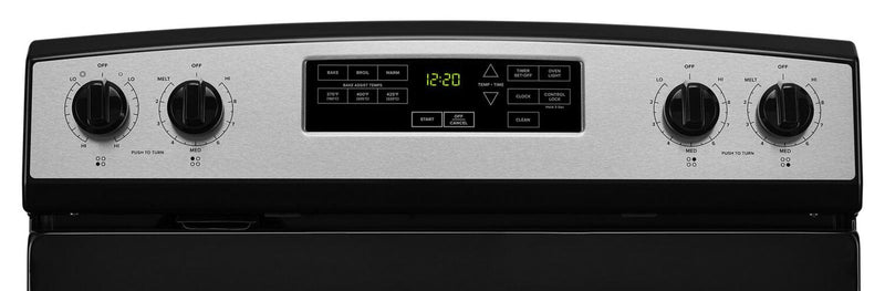 Amana 4.8 Cu. Ft. Electric Range with Self-Clean - Stainless Steel - YAER6603SMS 