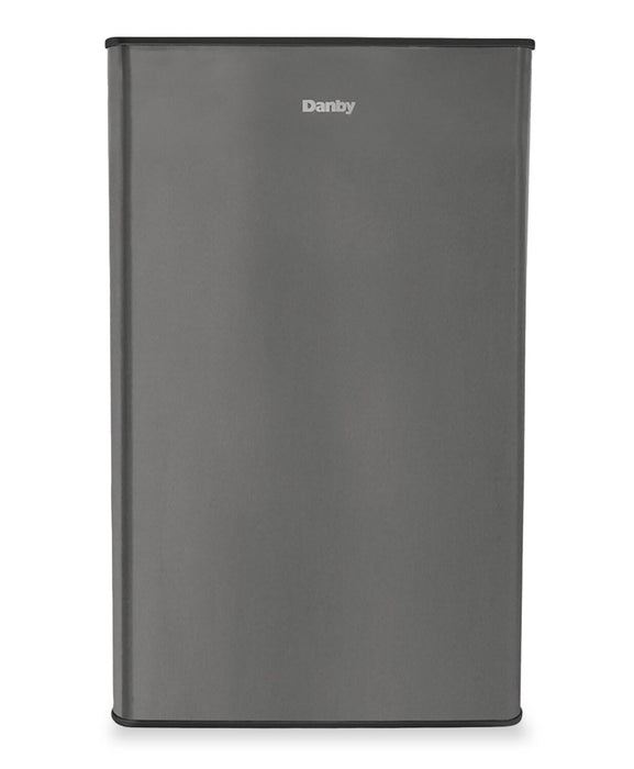 Danby 20.62\" 4.4 Cu. Ft. Single-Door Mini Fridge – Stainless Steel - DAR044A9SLDB